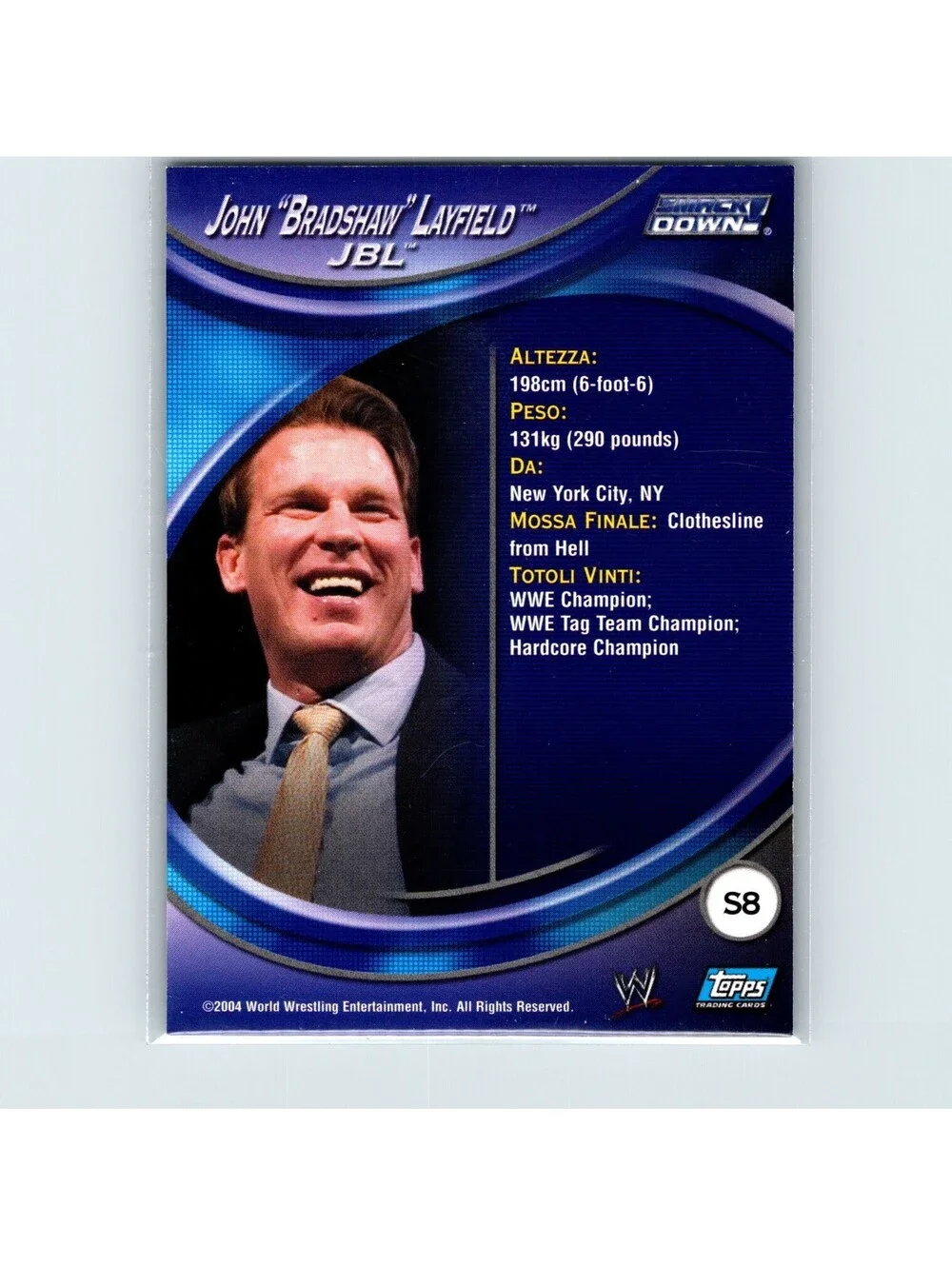 2004 Topps WWE RAW & SmackDown Apocalypse John 